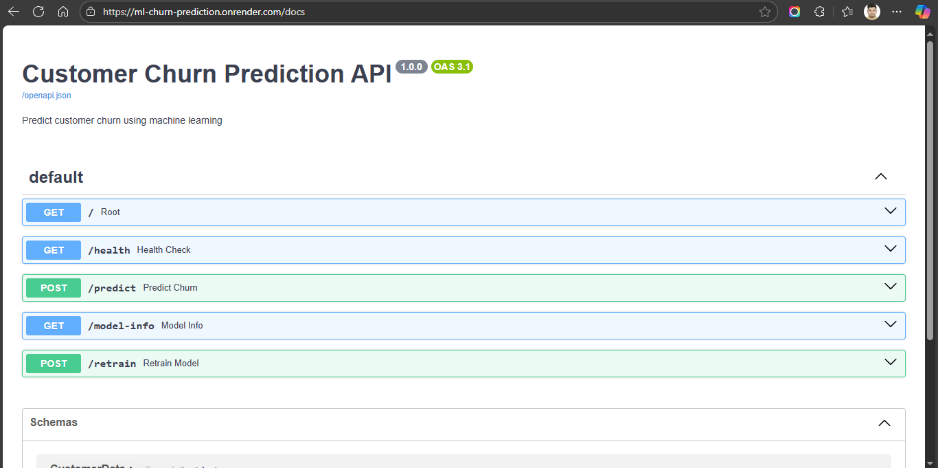 Churn Prediction API Docs Part 1